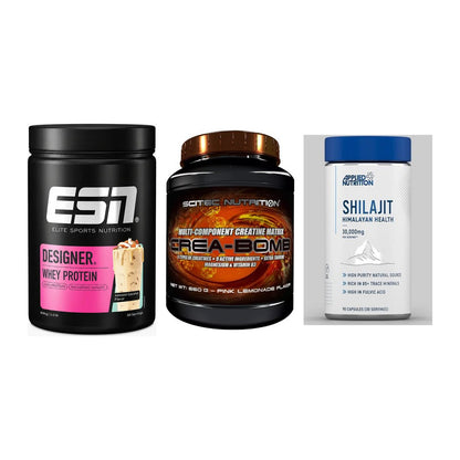 Einsteiger-Set: ESN Designer + Scitec Crea-Bomb + Applied Nutritio – alle enthaltenen Artikel