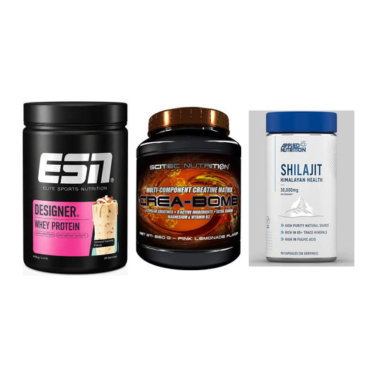 Einsteiger-Set: ESN Designer + Scitec Crea-Bomb + Applied Nutritio – alle enthaltenen Artikel