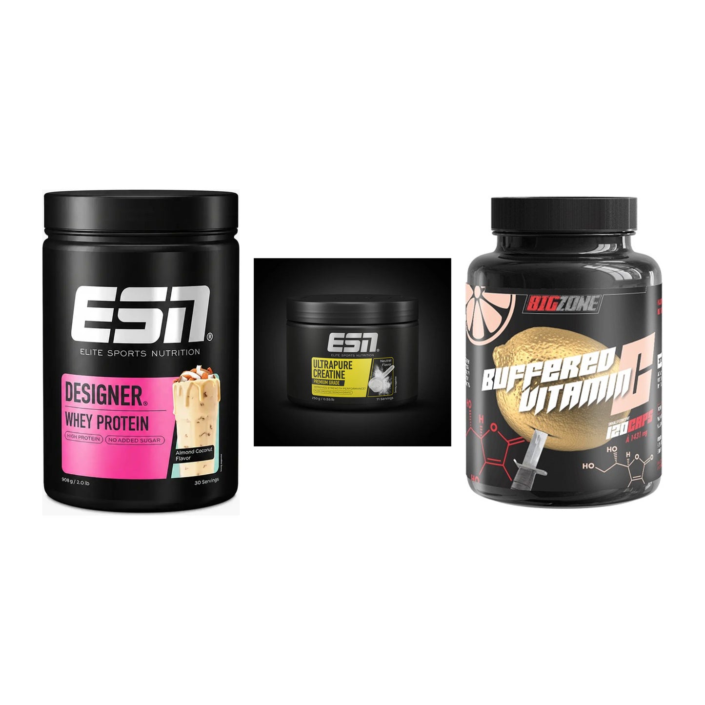 Einsteiger-Set: ESN Designer + ESN Ultrapure + Big Zone Buffere – alle enthaltenen Artikel