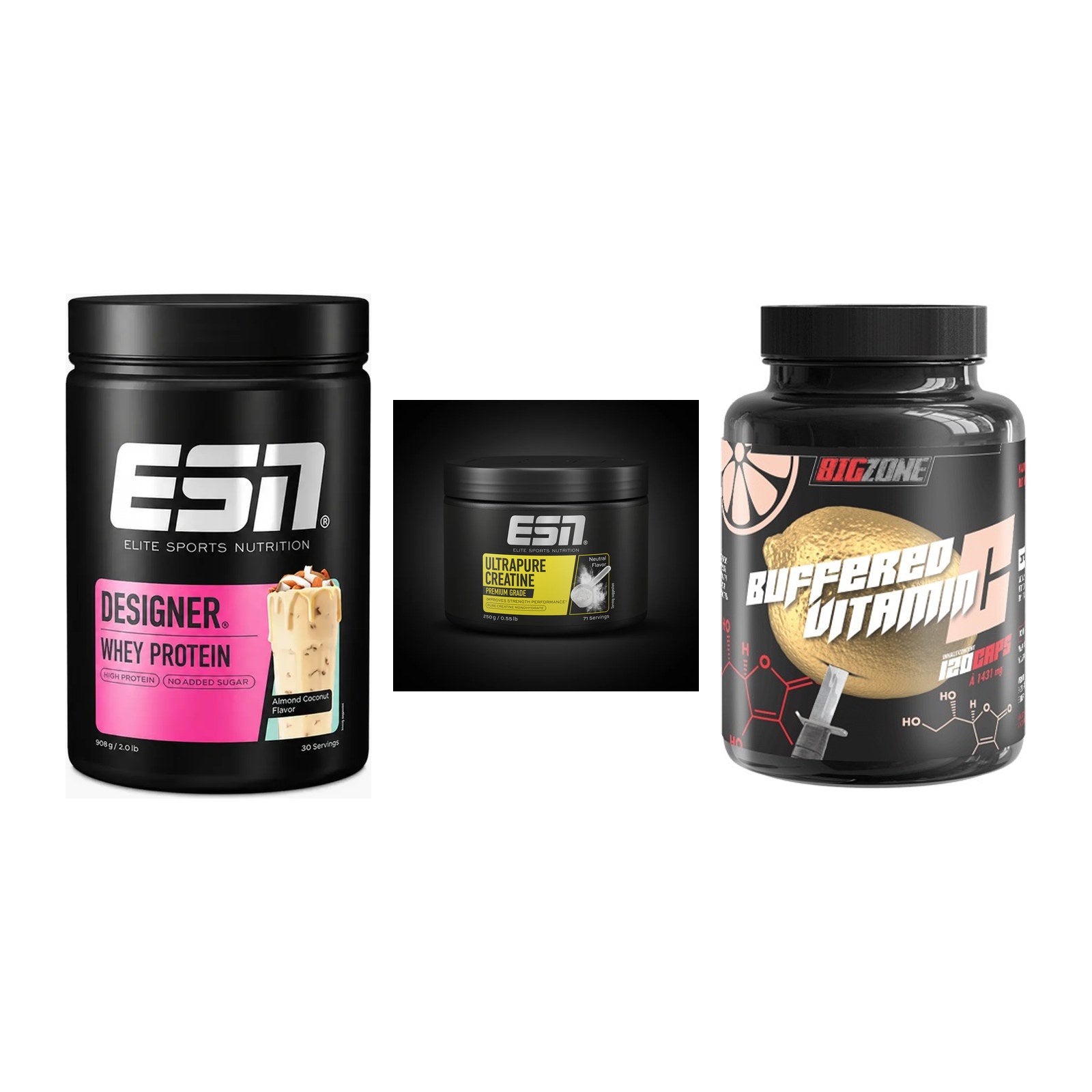 Einsteiger-Set: ESN Designer + ESN Ultrapure + Big Zone Buffere – alle enthaltenen Artikel