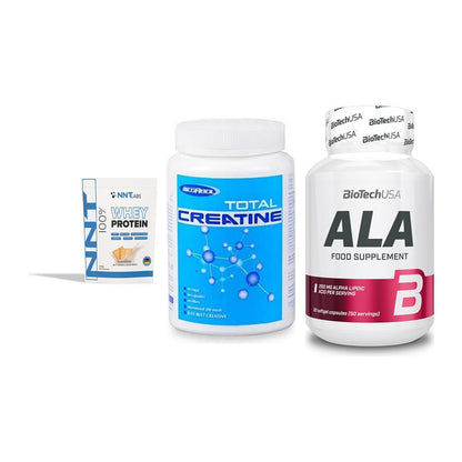 Einsteiger-Set: NNT Whey + Megabol Total + BioTech ALA – alle enthaltenen Artikel