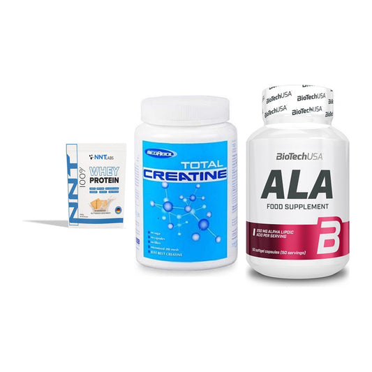 Einsteiger-Set: NNT Whey + Megabol Total + BioTech ALA – alle enthaltenen Artikel