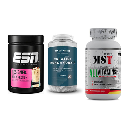 Einsteiger-Set: ESN Designer + MyProtein + MST All Vitamins – alle enthaltenen Artikel