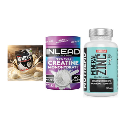 Einsteiger-Set: Sinob Honest + INLEAD Creatine + Nutrend Zinc – alle enthaltenen Artikel