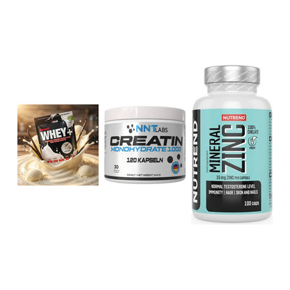 Einsteiger-Set: Sinob Honest + NNT Creatin 1000 + Nutrend Zinc – alle enthaltenen Artikel