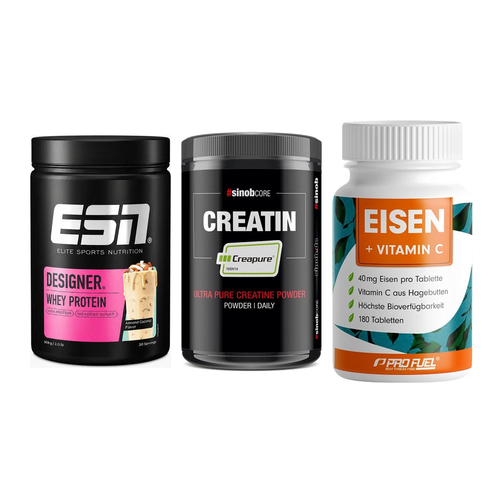 Einsteiger-Set: ESN Designer + Sinob Creatin + ProFuel EISEN – alle enthaltenen Artikel
