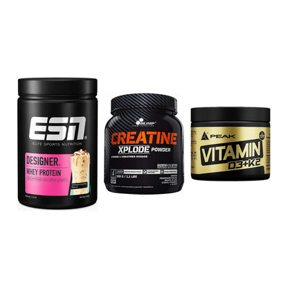 Einsteiger-Set: ESN Designer + Olimp Creatine + Peak Vitamin – alle enthaltenen Artikel