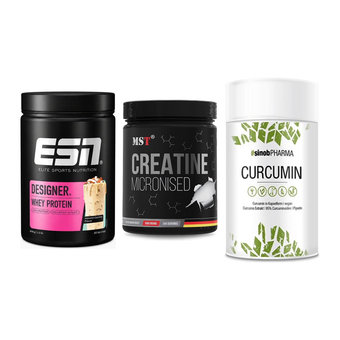Einsteiger-Set: ESN Designer + MST Creatin + Sinob Curcumin – alle enthaltenen Artikel