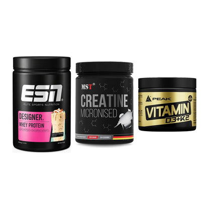 Einsteiger-Set: ESN Designer + MST Creatin + Peak Vitamin – alle enthaltenen Artikel