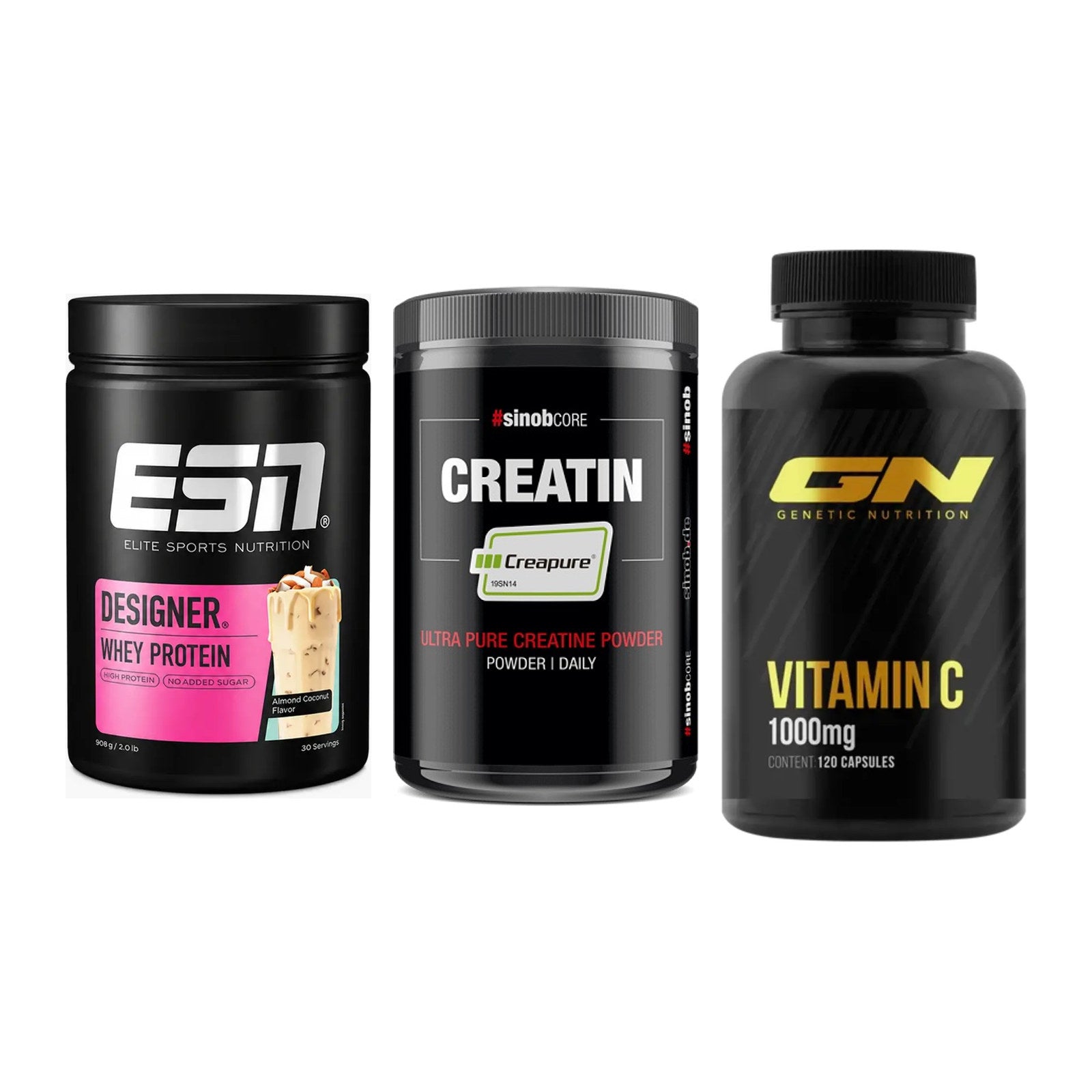Einsteiger-Set: ESN Designer + Sinob Creatin + GN Vitamin C – alle enthaltenen Artikel