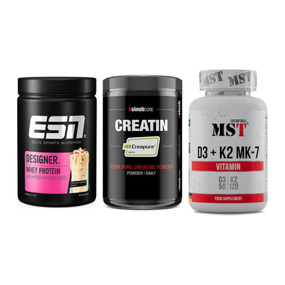 Einsteiger-Set: ESN Designer + Sinob Creatin + MST Vitamin D3 – alle enthaltenen Artikel