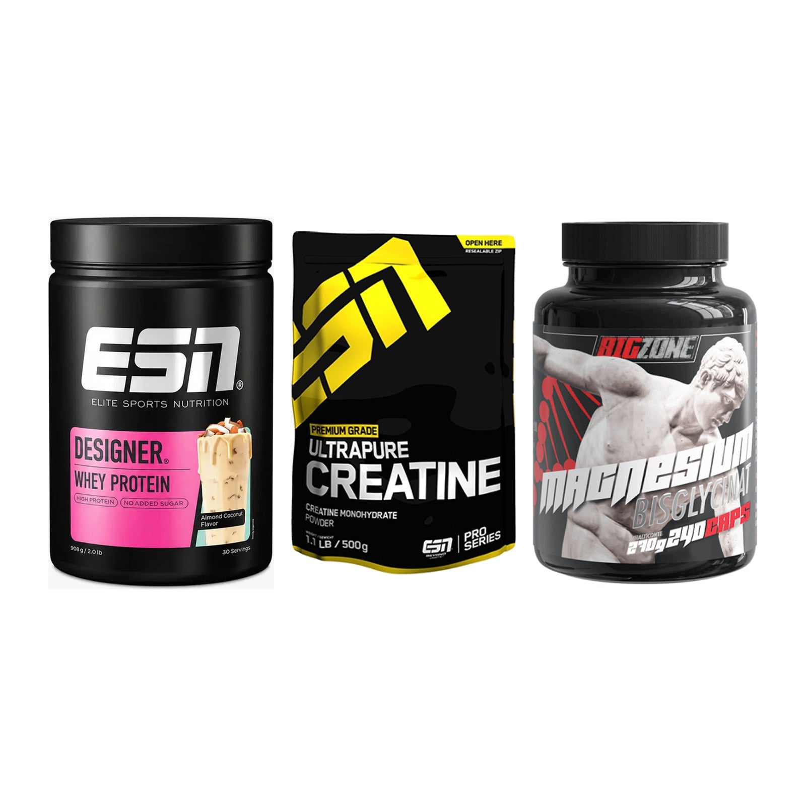 Einsteiger-Set: ESN Designer + ESN Ultrapure + Big Zone Magnesi – alle enthaltenen Artikel