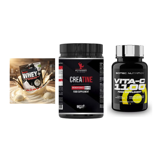 Einsteiger-Set: Sinob Honest + #GYMJUICE + Scitec Vitamin C – alle enthaltenen Artikel