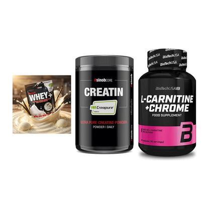 Einsteiger-Set: Sinob Honest + Sinob Creatin + BioTech L-Carnit – alle enthaltenen Artikel