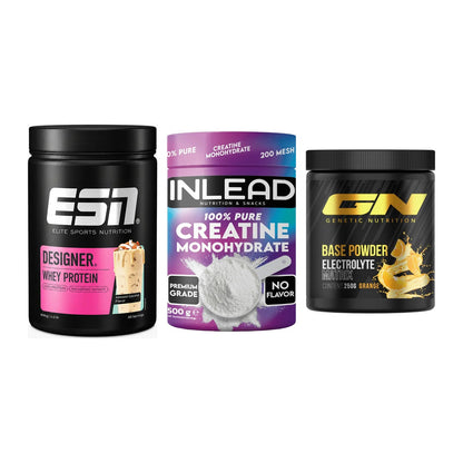 Einsteiger-Set: ESN Designer + INLEAD Creatine + GN Base Powder – alle enthaltenen Artikel