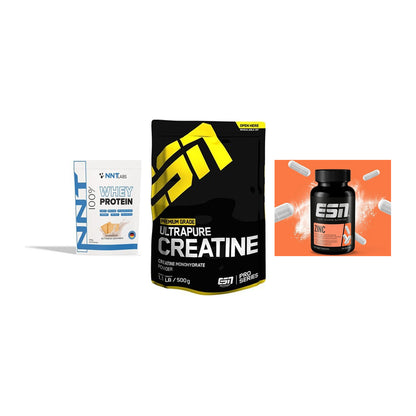 Einsteiger-Set: NNT Whey + ESN Ultrapure + ESN Zinc – alle enthaltenen Artikel
