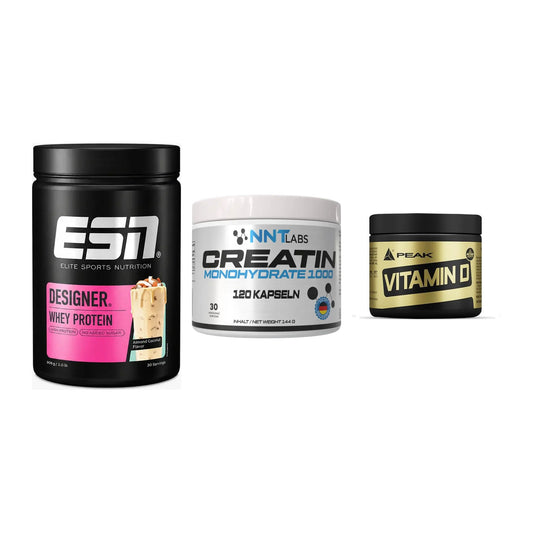 Einsteiger-Set: ESN Designer + NNT Creatin 1000 + Peak Vitamin D – alle enthaltenen Artikel
