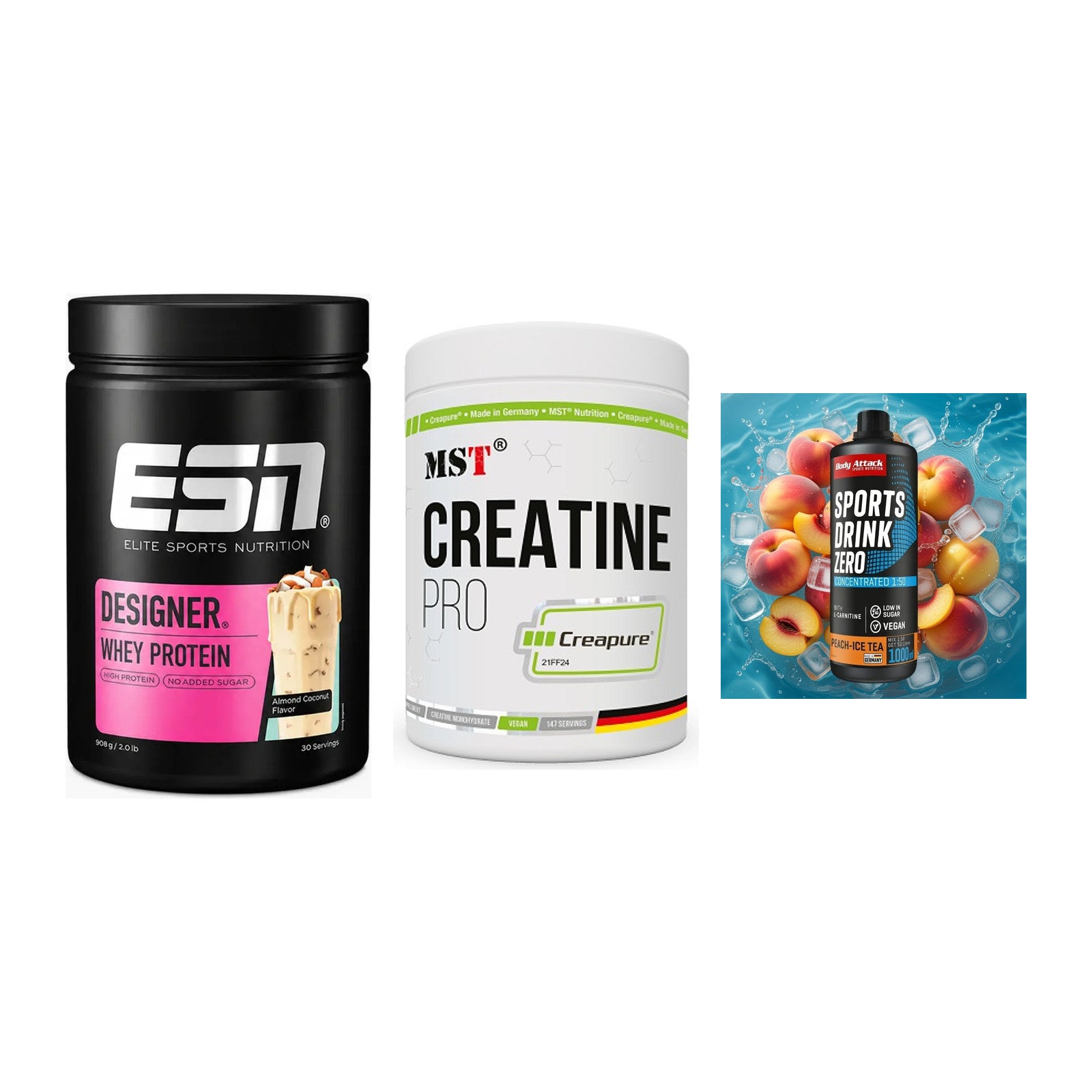 Einsteiger-Set: ESN Designer + MST Creatin Pro + Body Attack – alle enthaltenen Artikel
