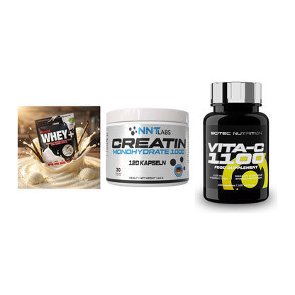 Einsteiger-Set: Sinob Honest + NNT Creatin 1000 + Scitec Vitamin C – alle enthaltenen Artikel