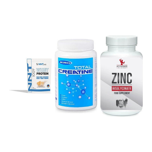 Einsteiger-Set: NNT Whey + Megabol Total + #GYMJUICE ZINC – alle enthaltenen Artikel