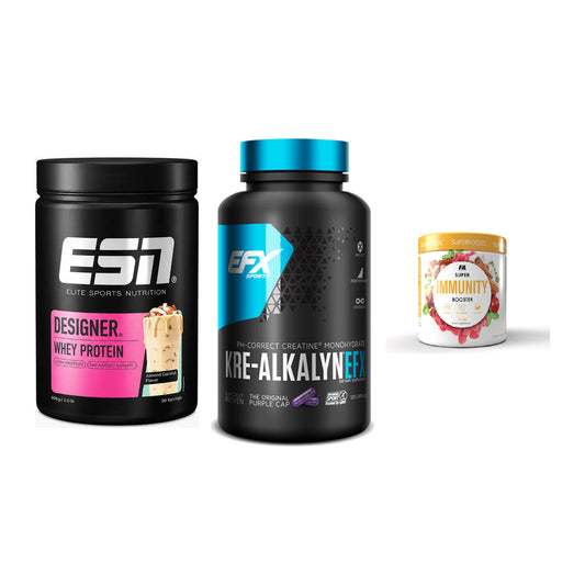 Einsteiger-Set: ESN Designer + EFX Kre-Alkalyn + FA Nutrition – alle enthaltenen Artikel