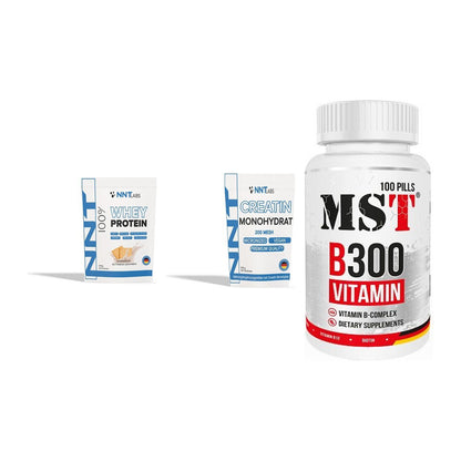 Einsteiger-Set: NNT Whey + NNT Creatin + MST B300 B-Compl – alle enthaltenen Artikel