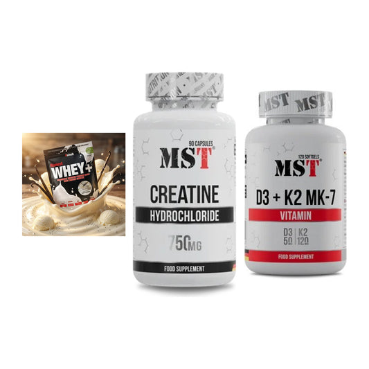 Einsteiger-Set: Sinob Honest + MST Creatin HCL + MST Vitamin D3 – alle enthaltenen Artikel