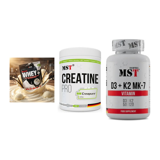 Einsteiger-Set: Sinob Honest + MST Creatin Pro + MST Vitamin D3 – alle enthaltenen Artikel