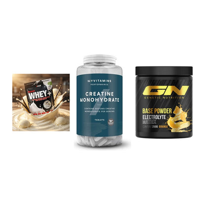 Einsteiger-Set: Sinob Honest + MyProtein + GN Base Powder – alle enthaltenen Artikel