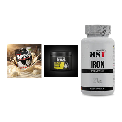 Einsteiger-Set: Sinob Honest + ESN Ultrapure + MST Iron Bisglyc – alle enthaltenen Artikel