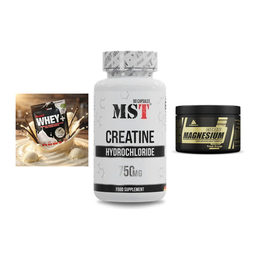 Einsteiger-Set: Sinob Honest + MST Creatin HCL + Peak Magnesium – alle enthaltenen Artikel