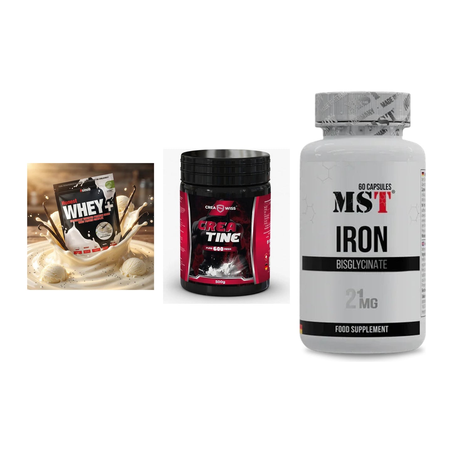 Einsteiger-Set: Sinob Honest + CREASWISS + MST Iron Bisglyc – alle enthaltenen Artikel