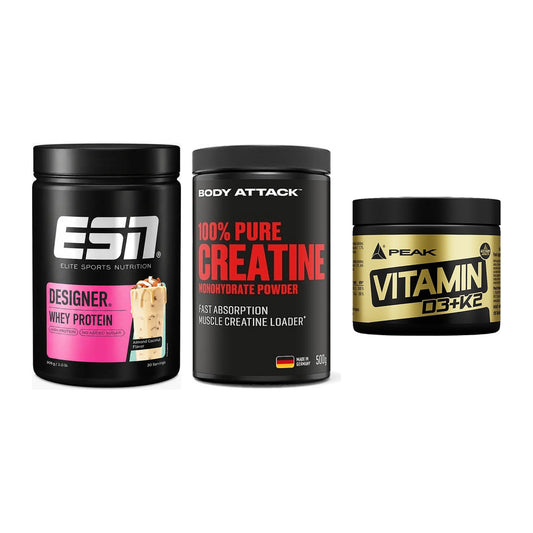 Einsteiger-Set: ESN Designer + Body Attack 100% + Peak Vitamin – alle enthaltenen Artikel