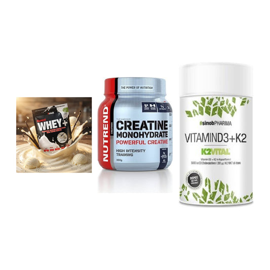 Einsteiger-Set: Sinob Honest + Nutrend Creatine + Sinob Vitamin D3 – alle enthaltenen Artikel