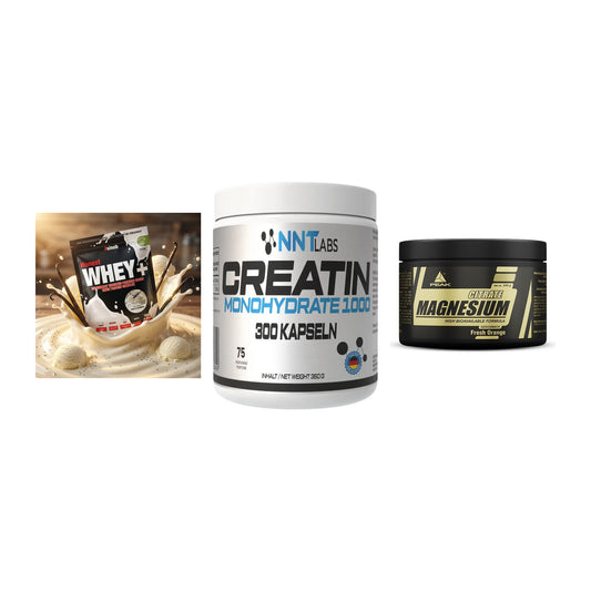 Einsteiger-Set: Sinob Honest + NNT Creatin 1000 + Peak Magnesium – alle enthaltenen Artikel