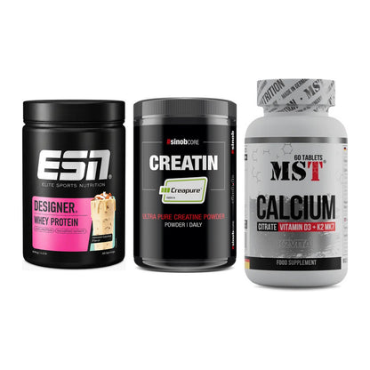 Einsteiger-Set: ESN Designer + Sinob Creatin + MST Calcium – alle enthaltenen Artikel