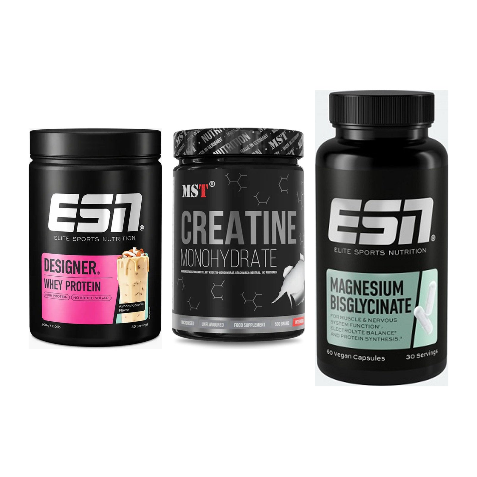 Einsteiger-Set: ESN Designer + MST Creatin + ESN Magnesium – alle enthaltenen Artikel