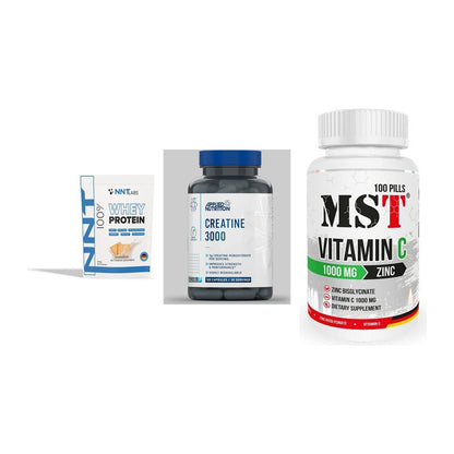 Einsteiger-Set: NNT Whey + Applied Nutritio + MST Vitamin C – alle enthaltenen Artikel