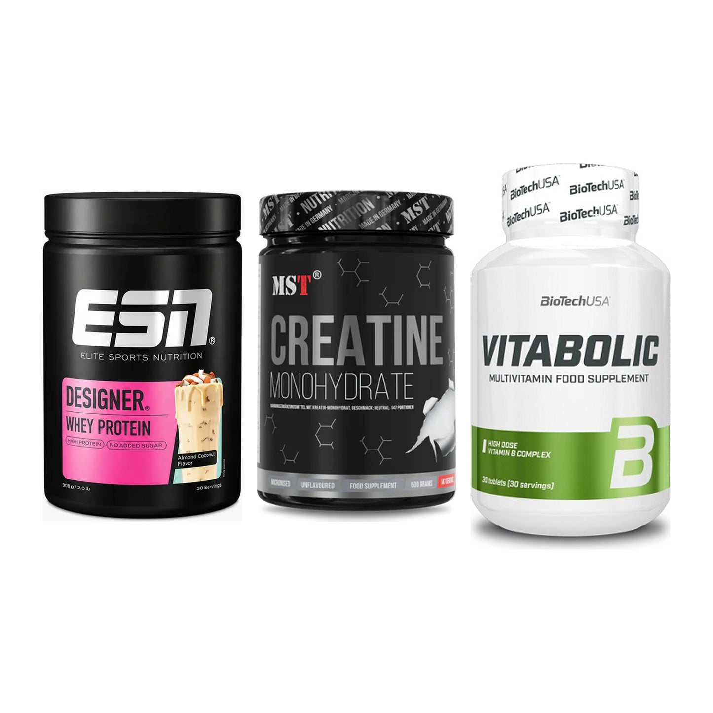Einsteiger-Set: ESN Designer + MST Creatin + BioTech Vitaboli – alle enthaltenen Artikel