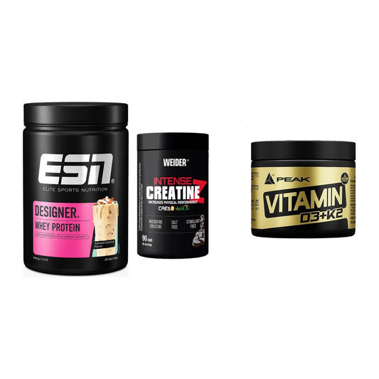Einsteiger-Set: ESN Designer + Weider Intense + Peak Vitamin – alle enthaltenen Artikel