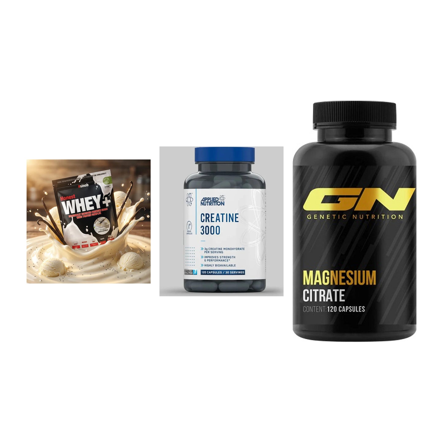 Einsteiger-Set: Sinob Honest + Applied Nutritio + GN Magnesium – alle enthaltenen Artikel