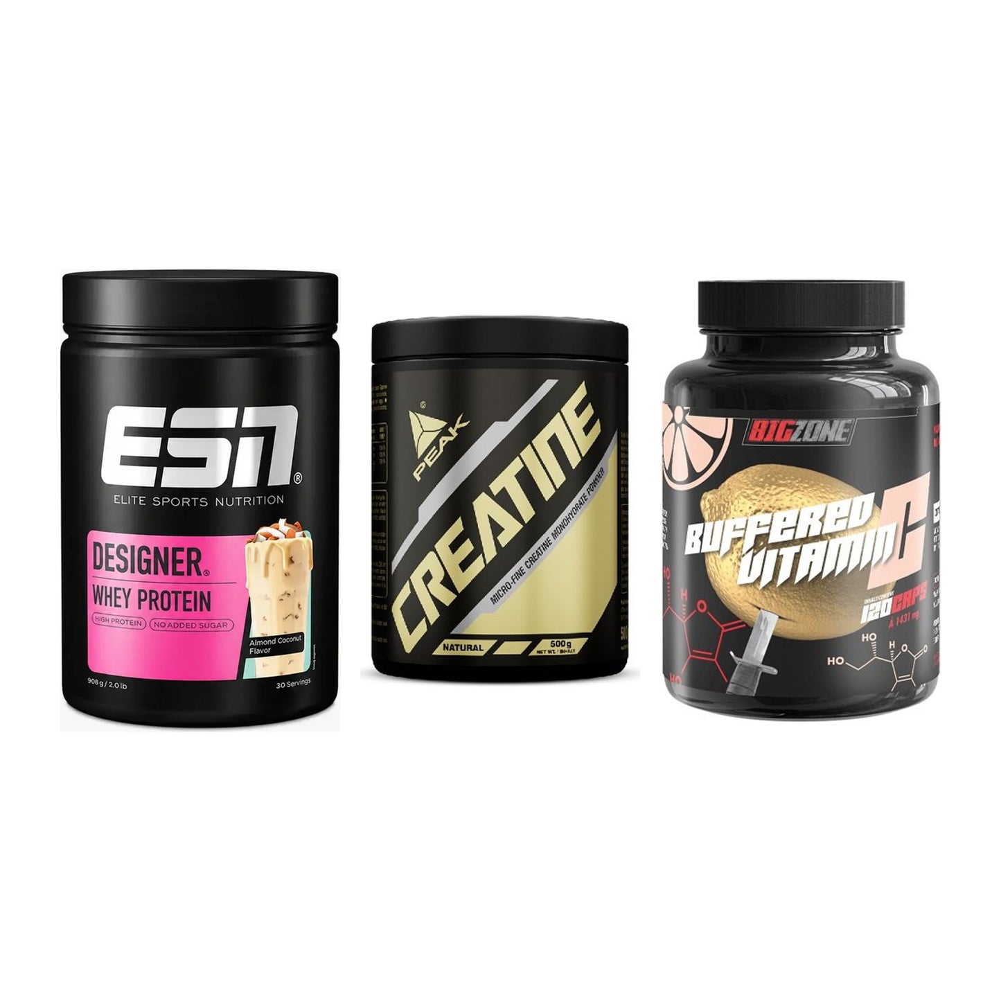 Einsteiger-Set: ESN Designer + Peak Creatin + Big Zone Buffere – alle enthaltenen Artikel