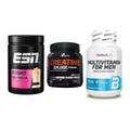 Einsteiger-Set: ESN Designer + Olimp Creatine + BioTech Multivit – alle enthaltenen Artikel