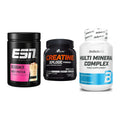 Einsteiger-Set: ESN Designer + Olimp Creatine + BioTech Multi – alle enthaltenen Artikel