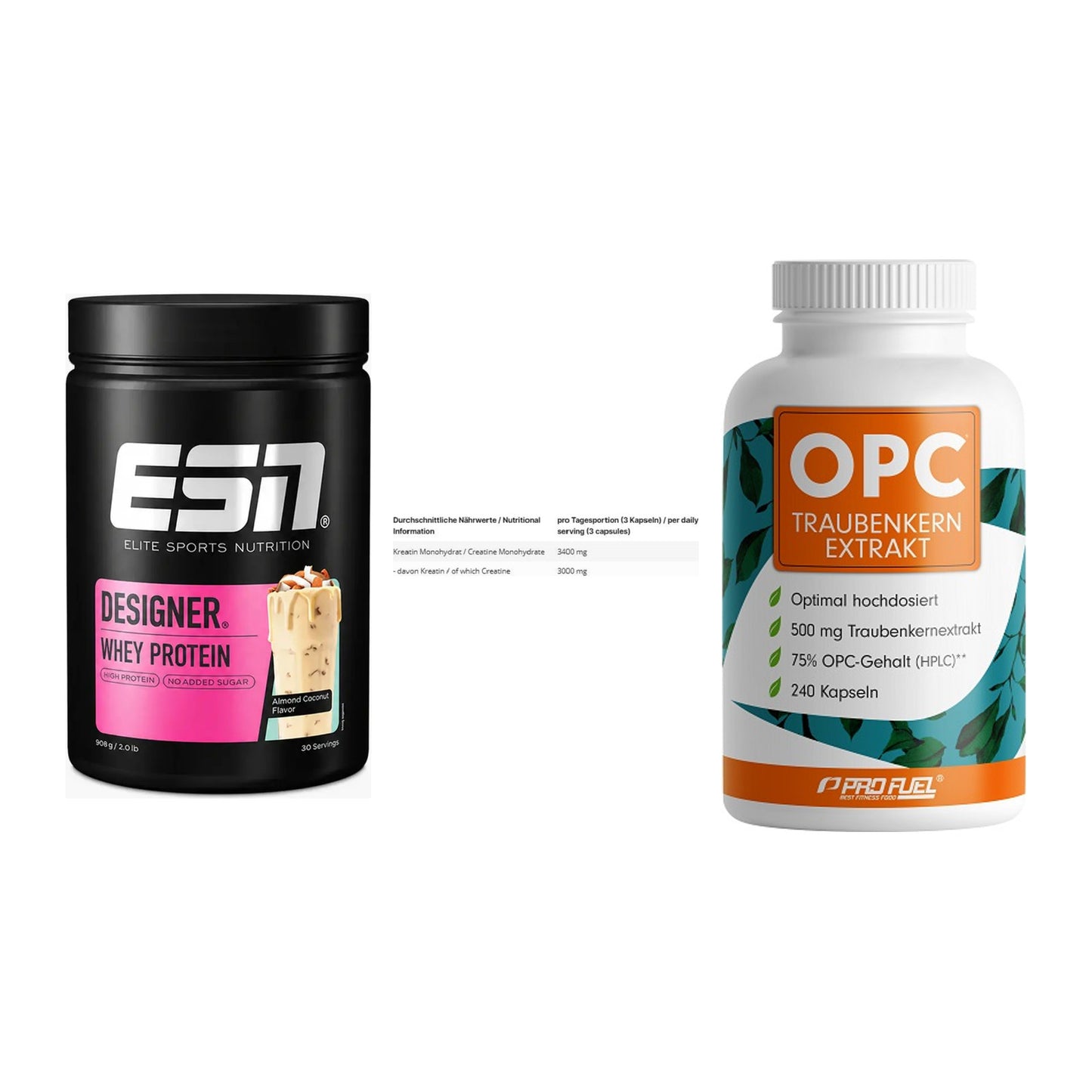 Einsteiger-Set: ESN Designer + INLEAD Creatine + ProFuel OPC – alle enthaltenen Artikel