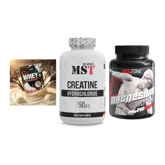 Einsteiger-Set: Sinob Honest + MST Creatine HCL + Big Zone Magnesi – alle enthaltenen Artikel