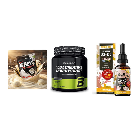 Einsteiger-Set: Sinob Honest + BioTech Creatine + ProFuel VITAMIN – alle enthaltenen Artikel