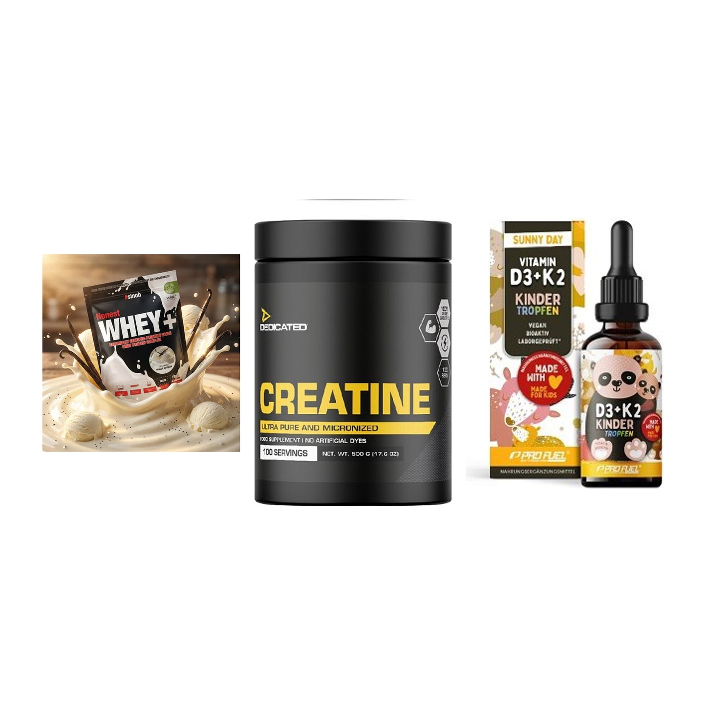 Einsteiger-Set: Sinob Honest + Dedicated + ProFuel VITAMIN – alle enthaltenen Artikel