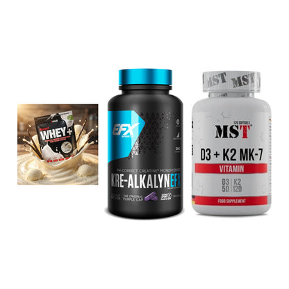 Einsteiger-Set: Sinob Honest + EFX Kre-Alkalyn + MST Vitamin D3 – alle enthaltenen Artikel