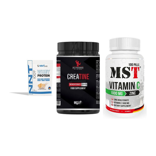 Einsteiger-Set: NNT Whey + #GYMJUICE + MST Vitamin C – alle enthaltenen Artikel